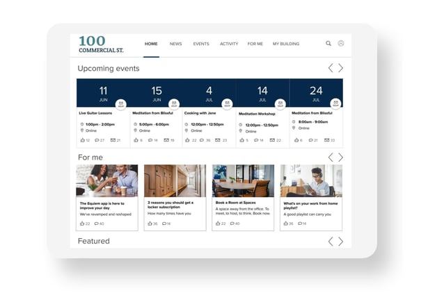 Get started on your tenant experience journey with the Equiem web app