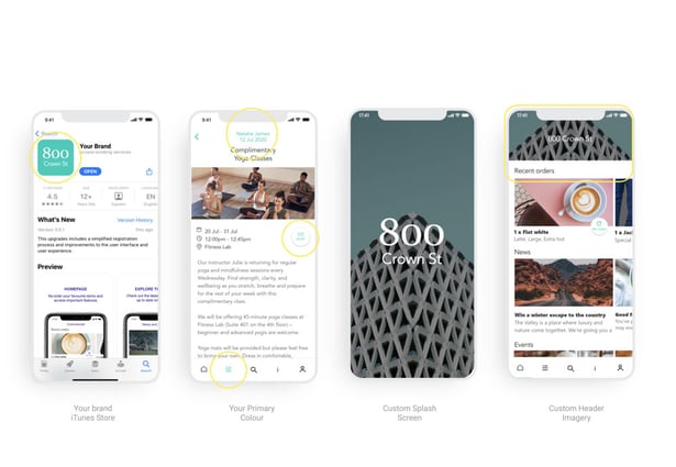 Build brand awareness with a white-labelled tenant experience app