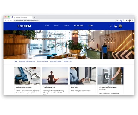 Use Building Information pages to promote building facilities and more