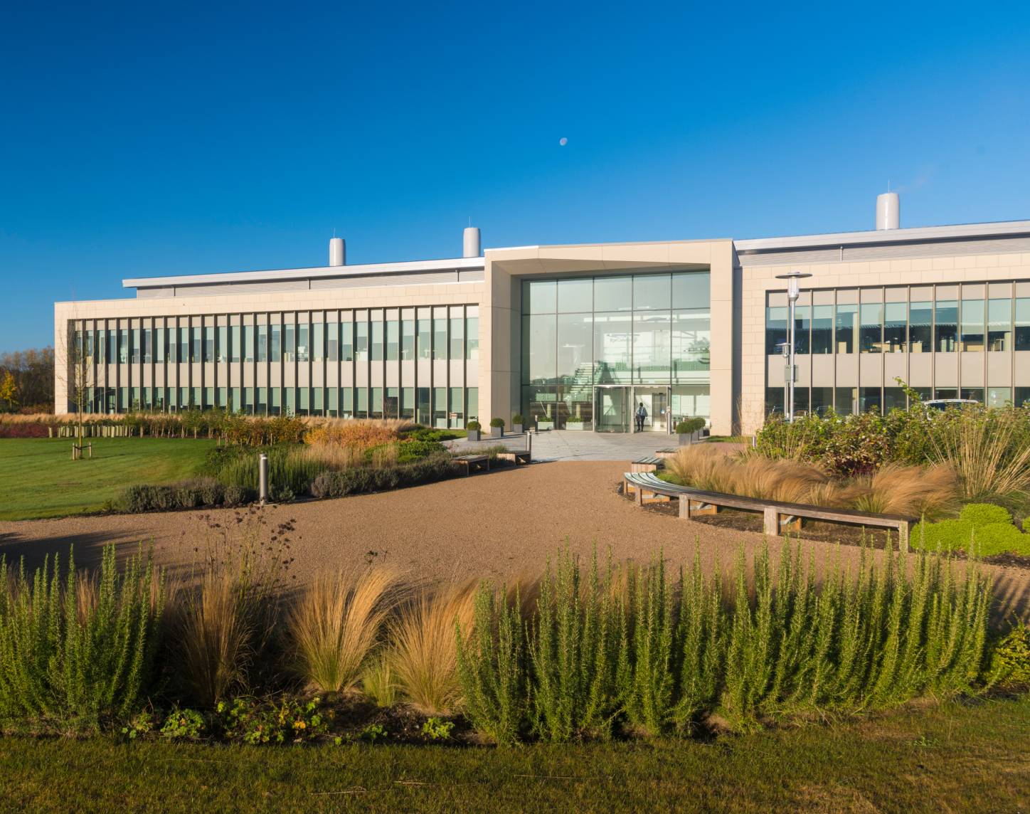 Front entrance of Babraham Research Campus